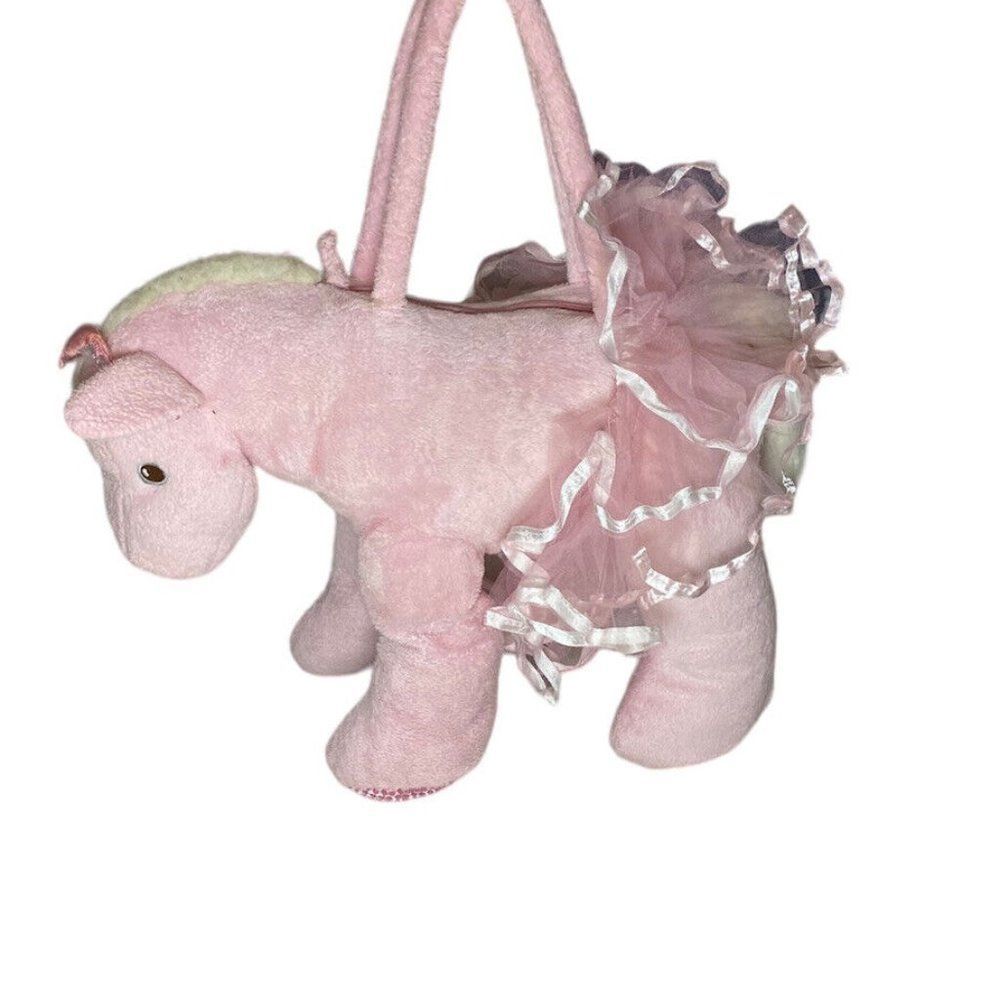Toby & Company pink Ribbon Tutu Horse Overnight Bag